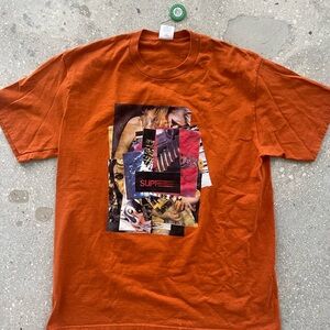 Supreme Stack Tee Rust NWT